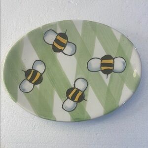 Vintage 2004 bumble Bees Plate whimsy collection Jill Seale Boston Warehouse